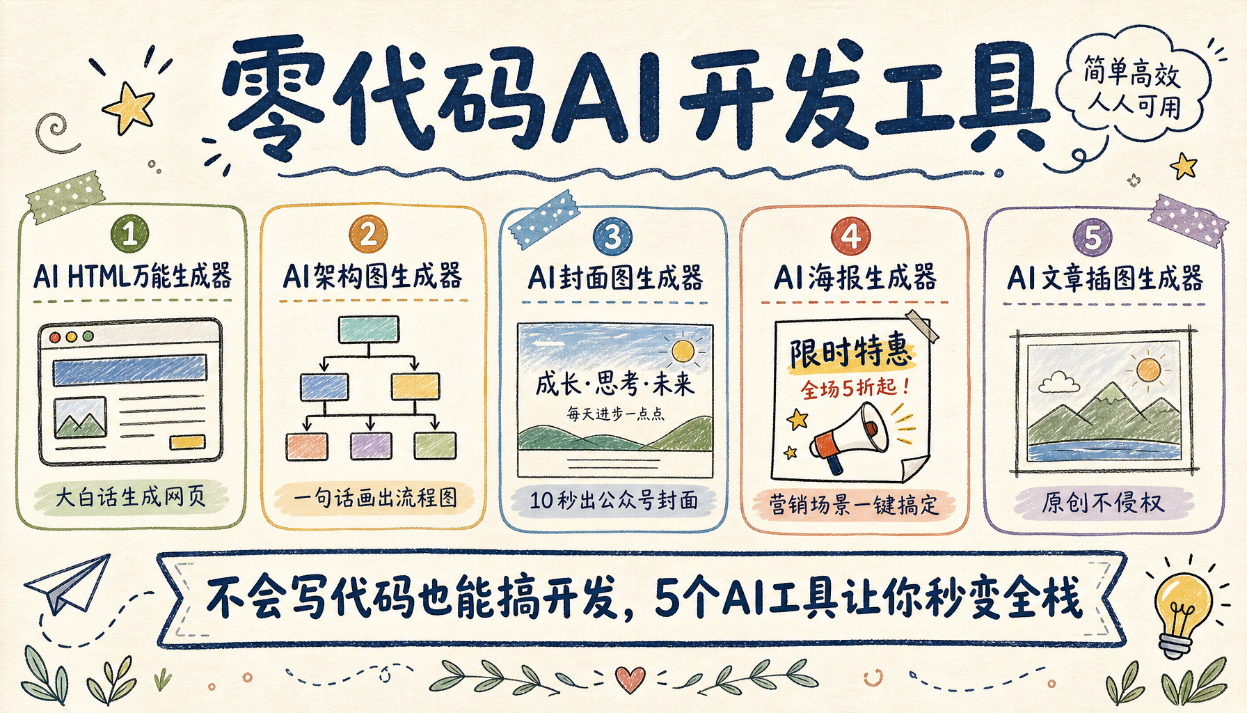 不会写代码怎么做产品原型?5 个 AI 开发工具的真实使用路线