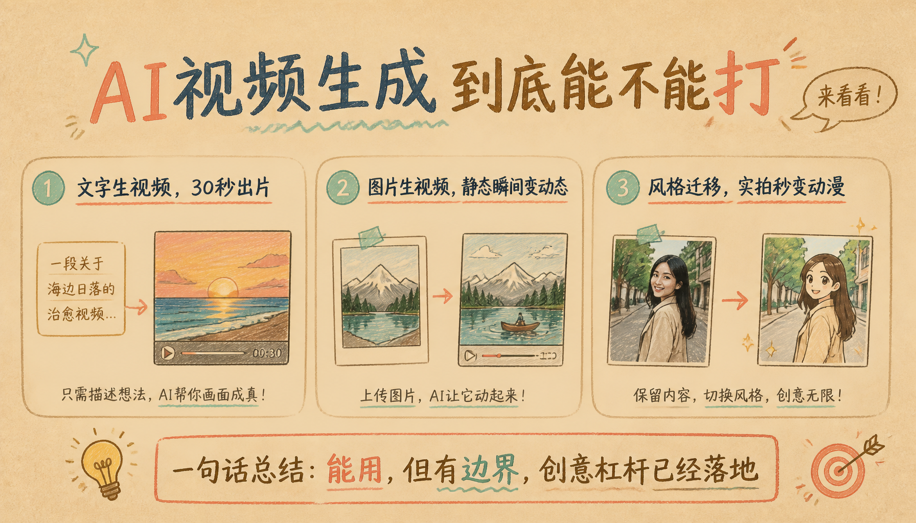 AI 视频生成到底能不能打?我替你们试了试